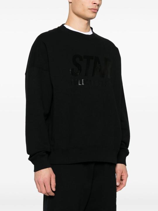 Actual product image Golden Goose cotton crewneck sweatshirt color black (M)