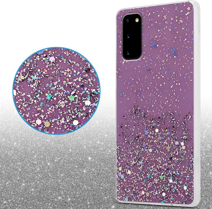 Image du produit Cadorabo Couverture TPU paillettes scintillantes (Samsung Galaxy S20+)
