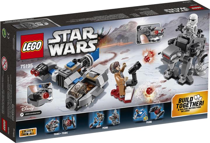Actual product image LEGO Ski Speeder vs. First Order Walker Microfighters (75195, LEGO Star Wars)