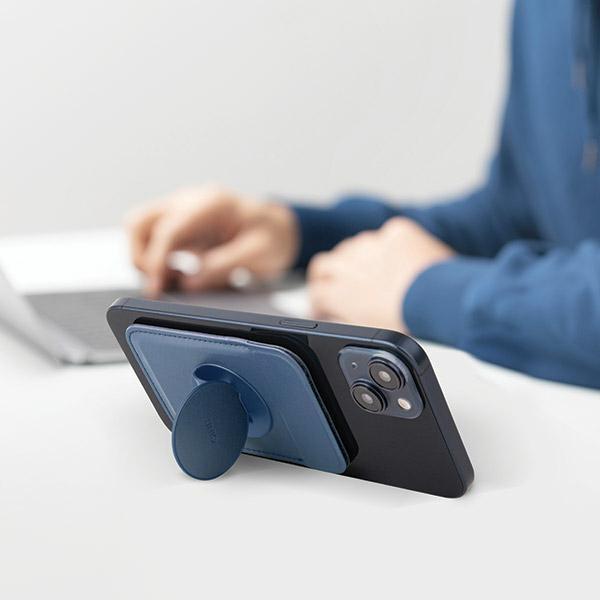 Immagine prodotto Uniq Flixa magnetyczny portfel na karty z podpórką czarny/jet nero MagSafe