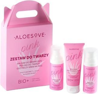 Immagine prodotto Sylveco Balsamo struccante all'aloe rosa 75ml, Peeling viso 50ml, Crema viso nutriente 50ml (Struccante, 75 ml)