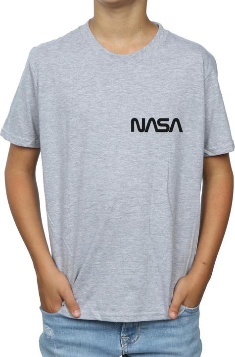 Immagine prodotto Nasa Modern Logo Chest Maglietta Ragazzi (140, 146)