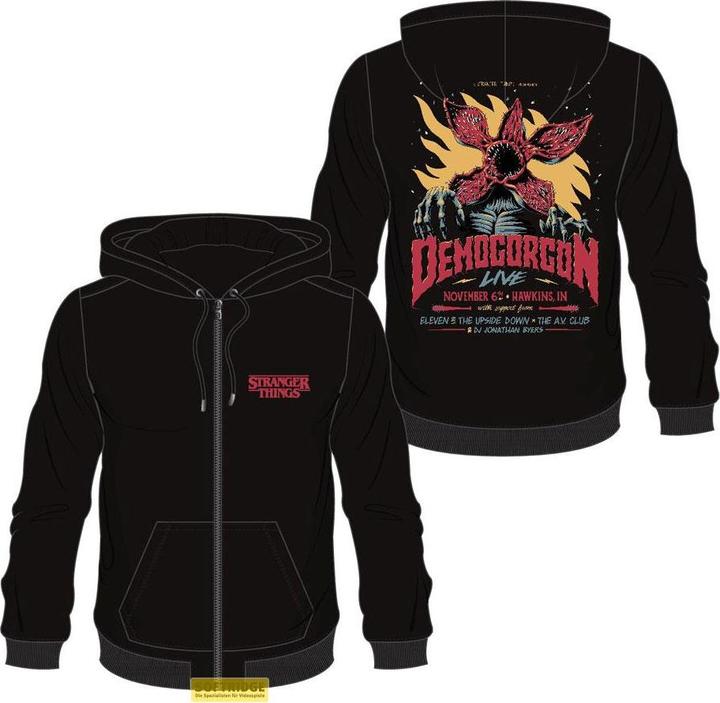 Difuzed STRANGER THINGS - Demogorgon - Pull à Capuche Homme (S) (S)
