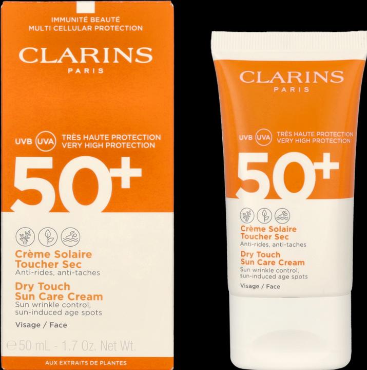 Image du produit Clarins Toucher sec (Crème solaire visage, SPF 50+, 50 ml, 71 g)