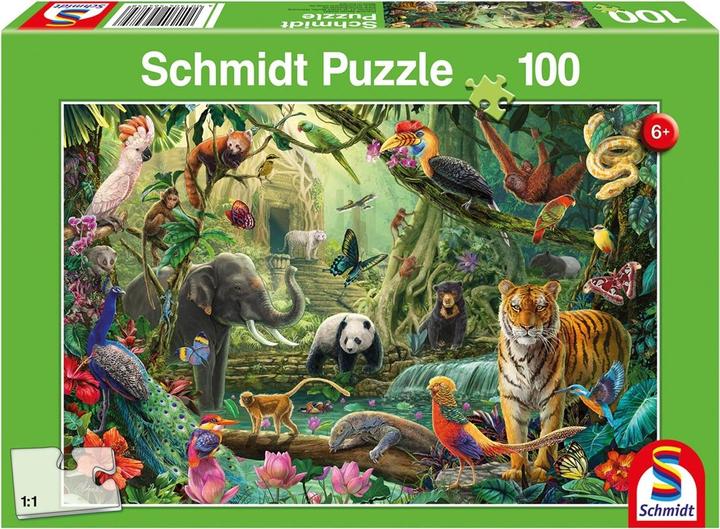 Immagine prodotto Schmidt Spiele Mondo animale colorato nella giungla 100 pezzi (100 pezzi)