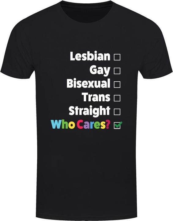 Grindstore Lesbian Gay Who Cares TShirt