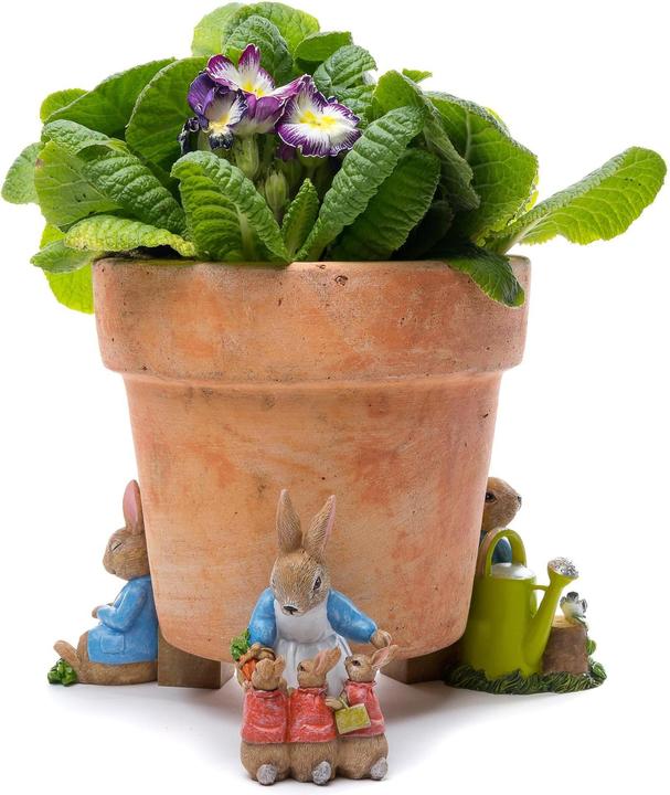 Actual product image Jardinopia Plant Pot Feet Potty Feet Beatrix Potter, Set of 3 (6.50 cm, 8 cm)