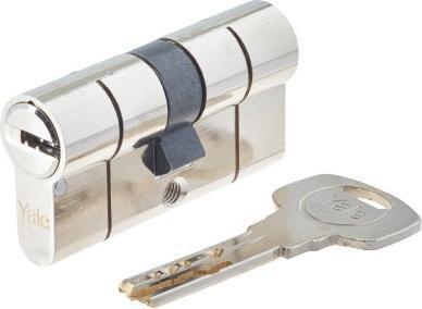 Yale Doppelzylinder, Serie 2100, Not- & Gefahrenfunktion, Länge 30/30, Nickel satiniert (Profilzylinder)