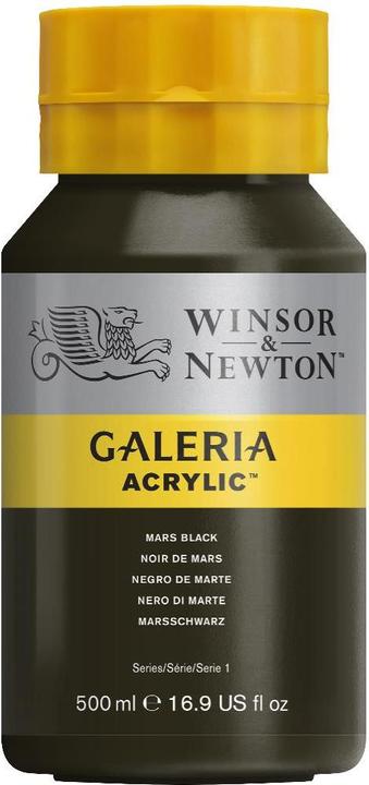 Actual product image Winsor & Newton Galeria Acrylic 500Ml Mars Black 386 (500 ml)