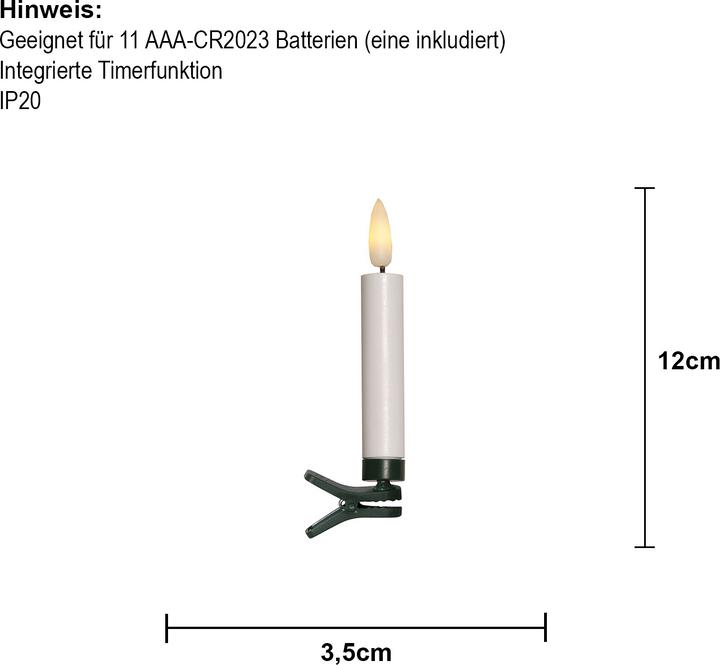 Image du produit Star Trading Weihnachtsbaumkerzen (10 x)