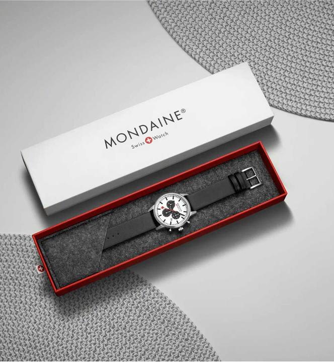 Immagine prodotto Mondaine Neo Vegan (Cronografo, Fatto in Svizzera, Orologio da polso analogico, 41 mm)