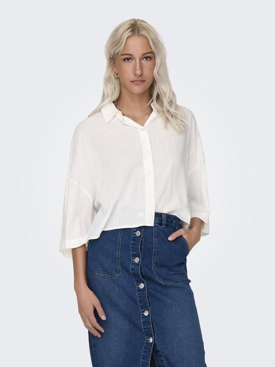 Immagine prodotto Only Vestibilità regolare Collo a camicia Spalla bassa Camicia Camicia Camicia (L)