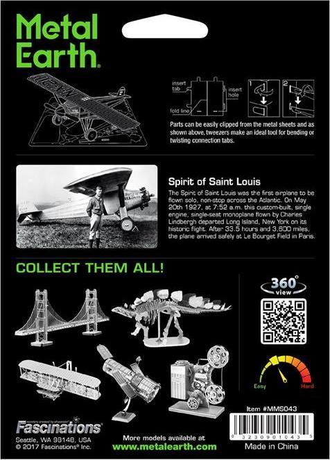 Immagine prodotto Metal Earth Spirito di Saint Louis