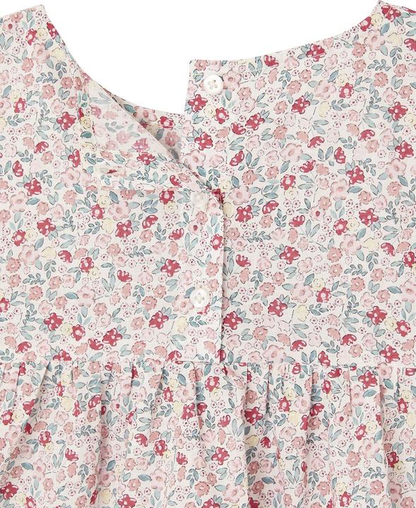 Image du produit Vertbaudet Ensemble pour fille : chemisier à fleurs & short en mousseline (158)