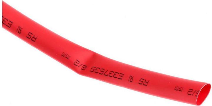 Actual product image Rs Pro Red heatshrink tube 6/2mm i/d