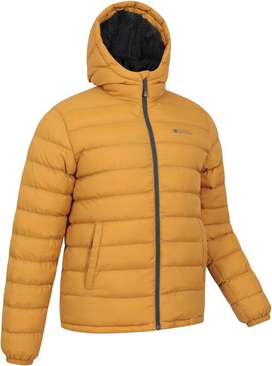 Immagine prodotto Mountain Warehouse Giacca imbottita Seasons Uomo foderata in pelliccia sintetica (XXS)