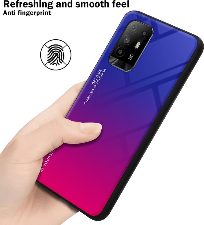 Image du produit Cadorabo TPU 2 couleurs Housse en verre (Oppo A94 5G)