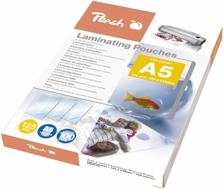 Peach Laminierfolie A5 (A5, 100 Stück, 125 µm)