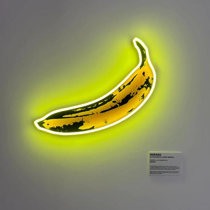 Actual product image YellowPop Andy Warhol Banana
