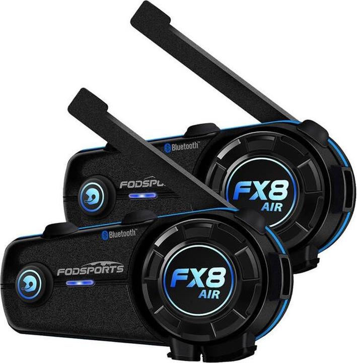 Actual product image Fodsports FX8 Air motorbike intercom two-pack (black) (Set of 2)