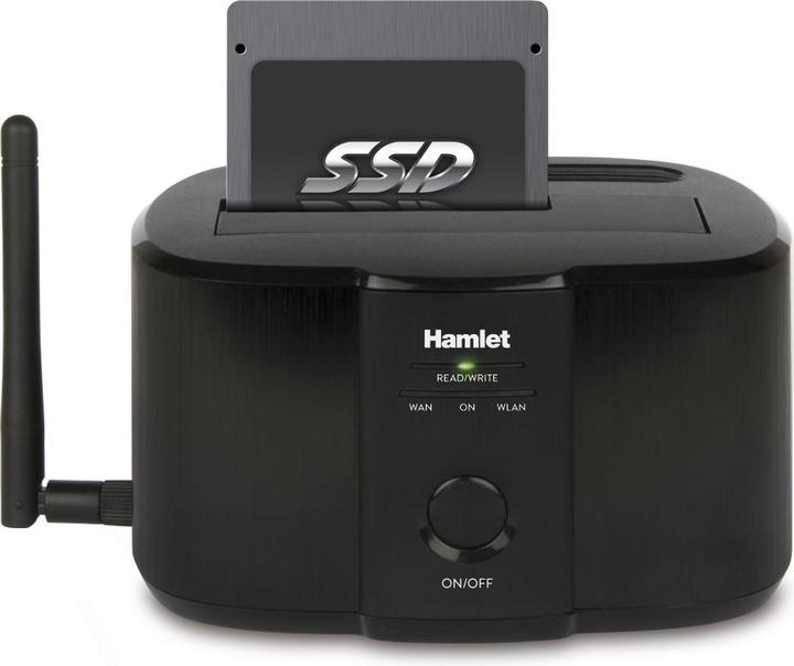 Productafbeelding Hamlet Wi-Fi dockingstation voor 2,5" of 3,5" sata harde schijven (1 Havens)