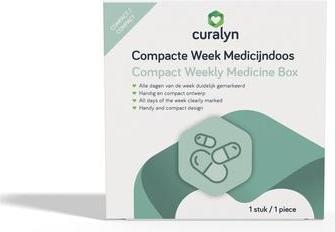 Actual product image Curalyn Compact Weekly Medicine Box