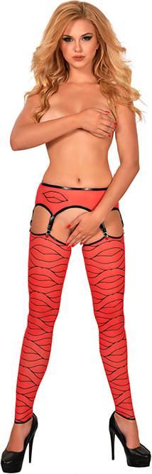 Guilty Pleasure Gp Printed Suspender Belt M (M)