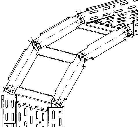 Produktbild Niedax NIE RGS 60.500 Bogen, verstellbar, vertikal, 60x500 mm bandverzinkt (6 cm)
