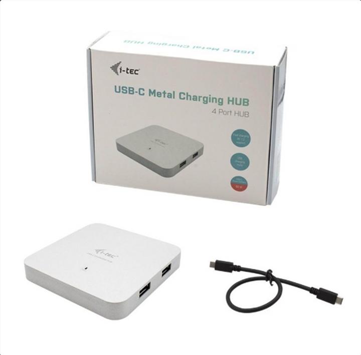 Produktbild i-tec USB-C Metal Charging HUB (USB-C, 4 Ports)