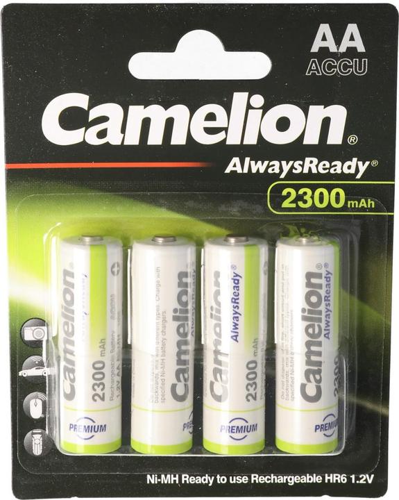 Image du produit Camelion Batterie AA, Mignon LR6, HR6, jusqu'à 2300mAh sous blister de 4 pièces (4 pcs, AA, 2300 mAh)