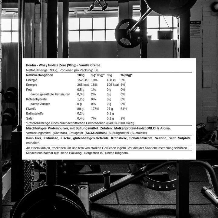 Actual product image Per4m Whey Isolate Zero (1 pcs., 900 g)