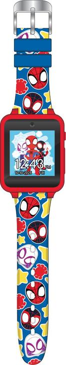 Produktbild Accutime Kinder Smart Watch Spidey (rot, blau): Selfie Kamera, Foto & Video, Stoppuhr, 6 Spiele, 3 H