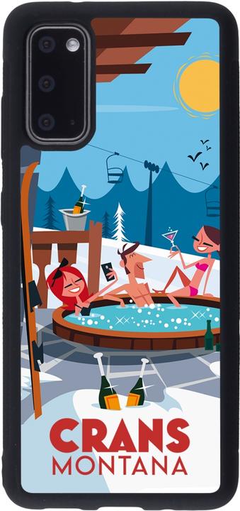 Actual product image PhoneLook Coque Silicone rigide noir Crans-Montana Mountain Jacuzzi (Samsung Galaxy S20)