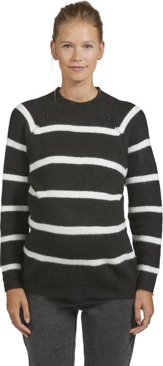 Beige a righe, Nero
