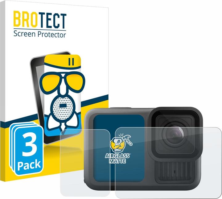 BROTECT AirGlass Vetro Opaco (Hero 13 Nero)