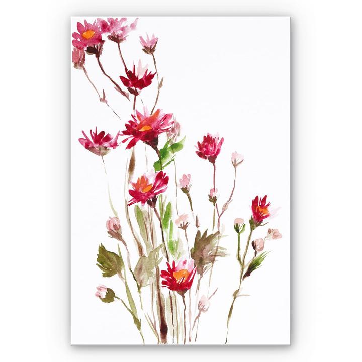 Image du produit Trenddeko Fleur sauvage illustrée (70 x 100 cm)