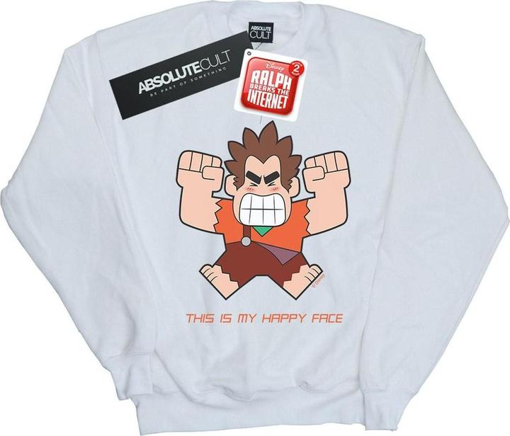 Disney Wreck It Ralph Happy Face Sweatshirt (XXL)