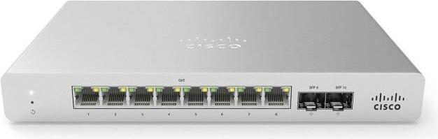 Cisco Meraki MS120-8FP 1G L2 Cloud Managed 8x GigE 127W PoE Switch (10 Ports)