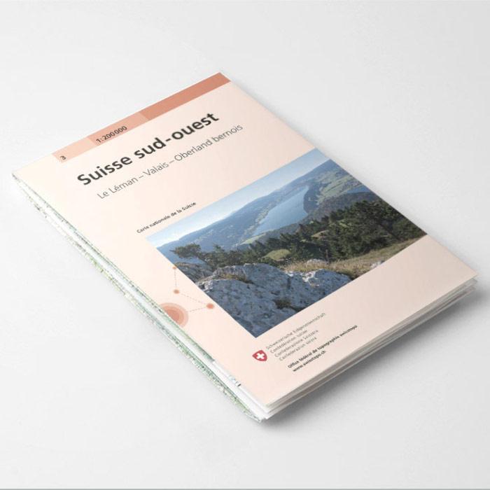 Produktbild Landkarte BLATT 3 Schweiz Süd-West 1:200'000
