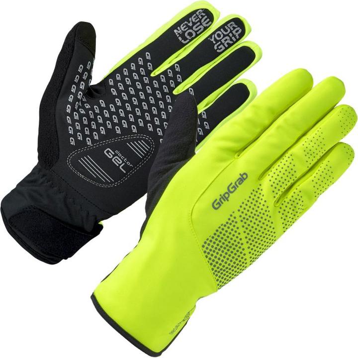 Actual product image GripGrab Ride Waterproof Hi-Vis Thermal Gloves (M)