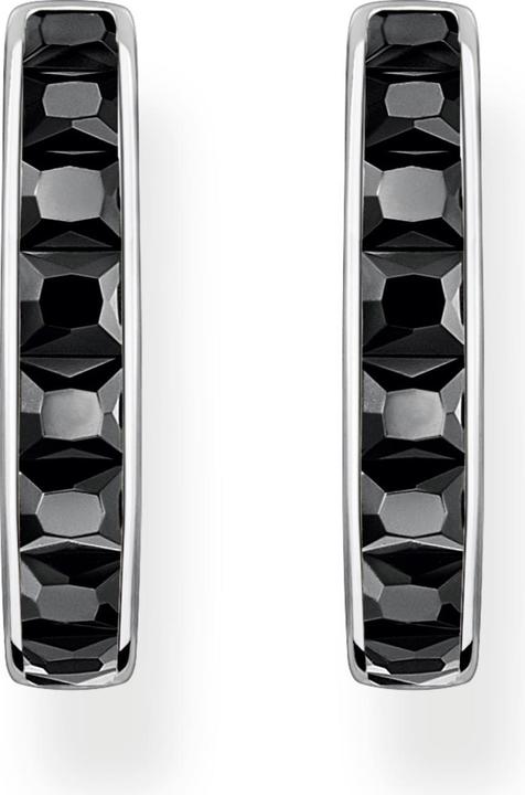 Produktbild Thomas Sabo Creolen schwarze Steine pavé silber (925er Silber)