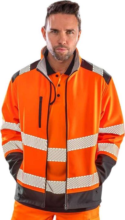 Actual product image Result Mens Ripstop Safety Soft Shell Jacket (S)