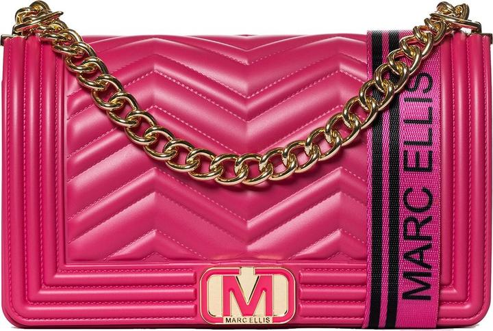 Marc Ellis Damen Umhängetasche - Modell Auriela Chic - Gummi - 25.0 X 15.0 X 8.0 Cm