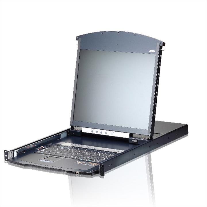 Immagine prodotto Aten KL1116VN FR Switch KVM over IP Cat.5 a 16 porte, 19" LCD, doppia guida, layout FR