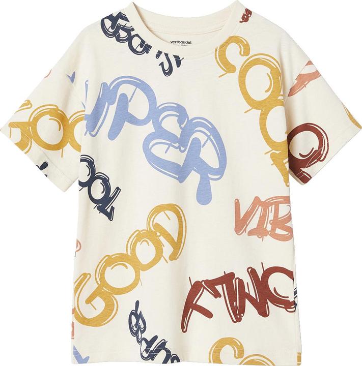Actual product image Vertbaudet Boys' T-shirt, graffiti motifs (140)