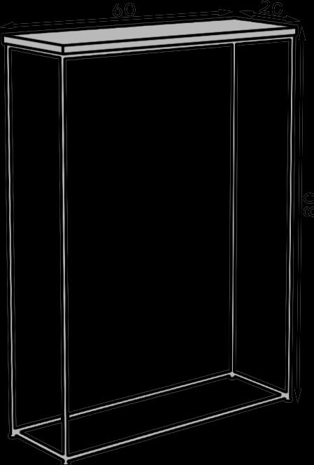 Produktbild ADRK Furniture Sili (60 x 10 x 77 cm)