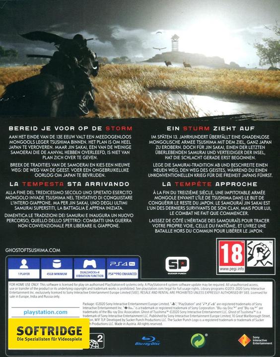 Image du produit Sony Ghost of Tsushima (PS4, Multilingue)