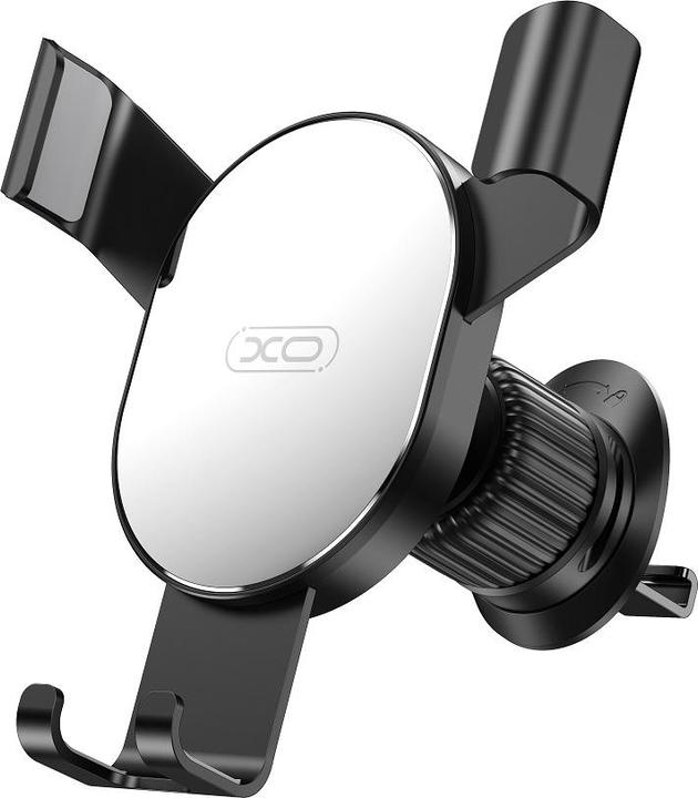 Actual product image xO car holder 126 silver-black for air outlet