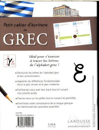 Produktbild Petit cahier d'écriture en grec (Französisch, Collectif, 2016)