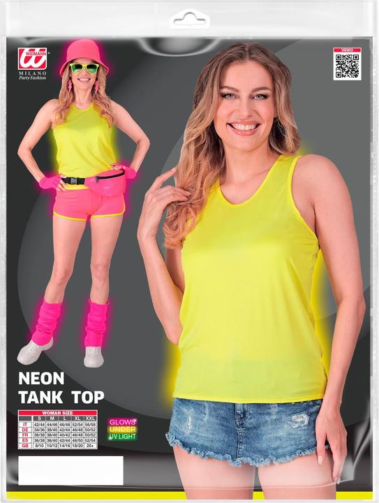 Actual product image Widmann Neon yellow tank top (S/M)